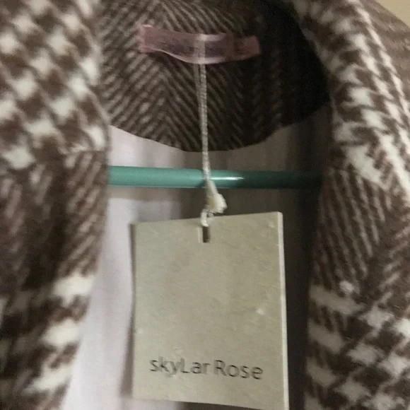 NWT Classic Long Plaid Coat - Picture 3 of 7